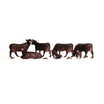 WOODLAND SCENIC WOOA2217 N Black Angus Cows