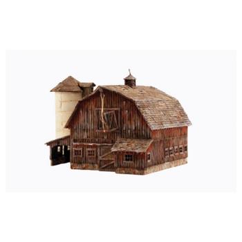 WOODLAND SCENIC WOOBR4932 N Built-Up Old Weathered Barn