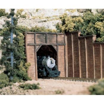 WOODLAND SCENIC WOOC1154 N Single Tunnel Portal, Timber (2)