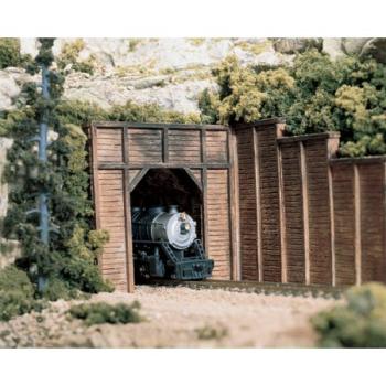 WOODLAND SCENIC WOOC1254 HO Single Tunnel Portal, Timber