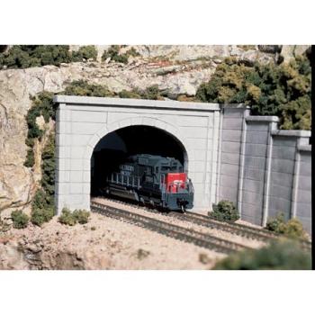 WOODLAND SCENIC WOOC1256 HO Double Tunnel Portal, Concrete