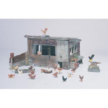 WOODLAND SCENIC WOOD215 HO Chicken Coop