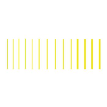 WOODLAND SCENIC WOOMG763 Stripes, Yellow