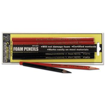 WOODLAND SCENIC WOOST1431 Foam Markers, Red/Black (2 each)