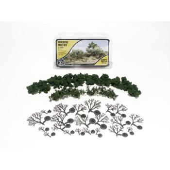 WOODLAND SCENIC WOOTR1111 Deciduous Tree Kit, 3/4"-3" (21)