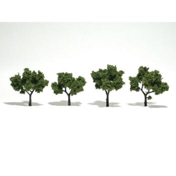 WOODLAND SCENIC WOOTR1503 Ready-Made Tree, Light Green 2-3" (4)