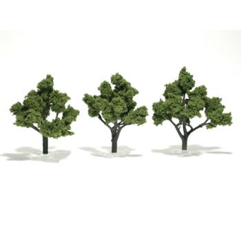 WOODLAND SCENIC WOOTR1509 Ready-Made Tree, Light Green 4-5" (3)