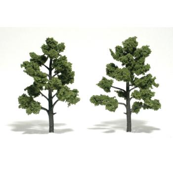 WOODLAND SCENIC WOOTR1512 Ready-Made Tree, Light Green 5-6" (2)