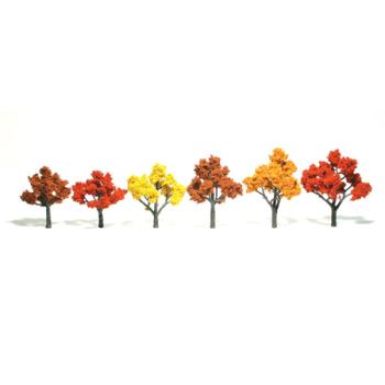 WOODLAND SCENIC WOOTR1541 Ready-Made Tree, Fall 3-5" (6)