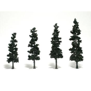 WOODLAND SCENIC WOOTR1561 Ready-Made Pine, 4-6" (4)