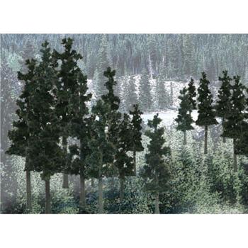 WOODLAND SCENIC WOOTR1580 Value Trees, Conifer 2.25-4" (33)