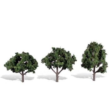 WOODLAND SCENIC WOOTR3511 Classics Tree, Cool Shade 4-5" (3)