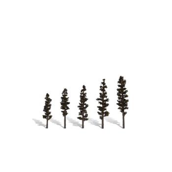 WOODLAND SCENIC WOOTR3560 Classics Tree, Standing Timber 2.5-4" (5)