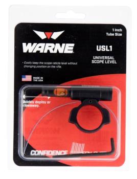 103053 Warne USL1 Universal Scope Level  1" Tube Diameter Universal Aluminum Black