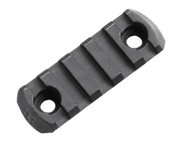 Magpul Industries 10479 Magpul MAG590-BLK M-LOK 5 Slot 1913 Picatinny Polymer Rail 2.5" Black