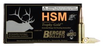 104992 HSM 65CRD130VLD Trophy Gold  6.5 Creedmoor 130 gr Match Hunting Very Low Drag 20