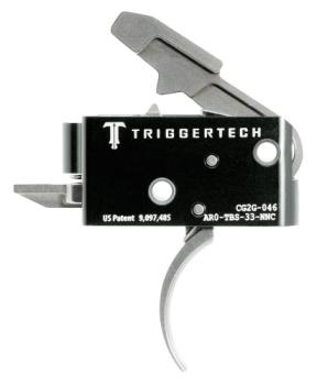 Triggertech AR0-TBS-33-NNC AR-15 Competitive Stainless Curved 2 Stage Trigger 3.5LB