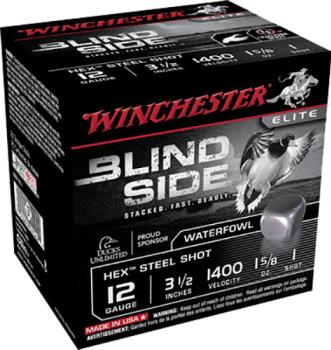 Winchester Ammunition  Winchester Ammo SBS12L1 Blindside  12 Gauge 3.5" 1 5/8 oz 1 Shot 25 Bx/ 10 Cs