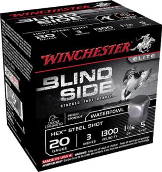Winchester Ammunition  Winchester Ammo SBS2035 Blindside  20 Gauge 3" 1 1/16 oz 5 Shot 25 Bx/ 10 Cs