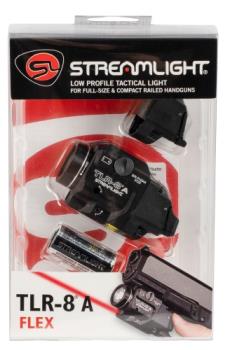 Streamlight 69414 TLR-8A Flex 500 lumen weapon light with strobe and red laser