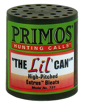 00731 Primos 731 The Lil' Can  Can Call Attracts Deer Green Plastic