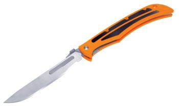 20246 Havalon Knives XTC-115BLAZE Baracuta Blaze 4.38" Folding Replaceable Plain Stain