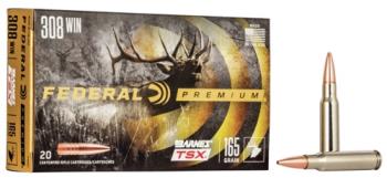 Federal Ammunition  Federal P308H Premium  308 Win 165 gr Barnes Triple-Shock X 20 Bx/ 10 Cs