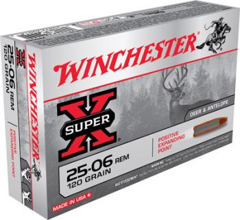 Winchester Ammu X25062 WINCHESTER SUPER-X 25-06REM 120GR EXPAND PNT 20RD 10BX/CS