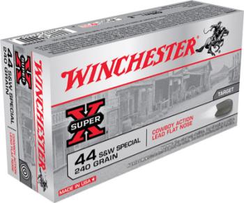 Winchester Ammu USA44CB WINCHESTER USA 44 SW SPECIAL 240GR LEAD-FP 50RD 10BX/CS
