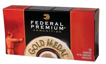 FEDERAL 68276 Federal GM45A Gold Medal  45 ACP 230 gr Full Metal Jacket (FMJ) 50 Bx/ 20 Cs