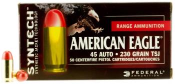 FEDERAL  Federal AE45SJ1 American Eagle  45 ACP 230 gr Total Syntech Jacket Round Nose (T