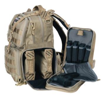G Outdoors Inc T1612BPT Gps Tac Range Backpack Tan