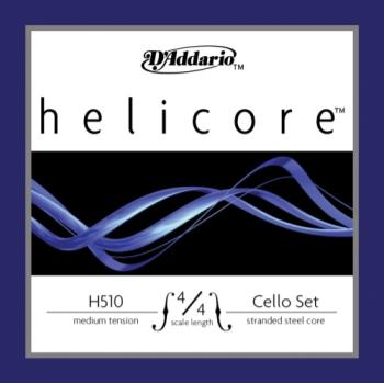 Super Sensitive H51044M D'Addario Helicore Cello String Set, 4/4 Scale, Medium Tension