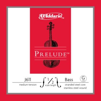 D'Addario Prelude Bass Single G String 1/2 Scale Medium Tension