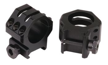 Weaver 99694 6-Hole Tactical Picatinny Ring High Matte Black 30mm