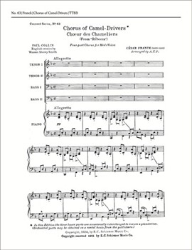 Rebecca: Chorus of Camel Drivers (Choeur des Chameliers)