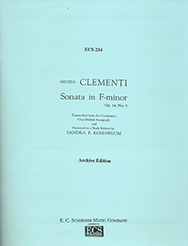 Sonata in F Minor, Op. 14/3