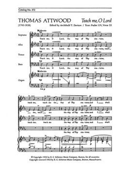 Teach Me, O Lord