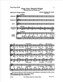 Gesaenge fuer Frauenchor, Op. 17: No. 4. Song from Ossian's Fingal