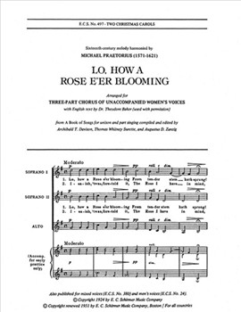Two Christmas Carols: Lo, How a Rose & While Shepherds Watched
