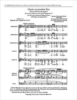 Magnificat: Gloria in Excelsis Deo, BWV 243a