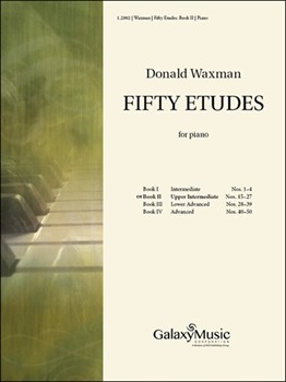 50 Etudes Book 2 by Waxman Donald for Piano method