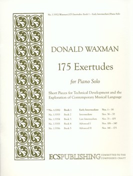 175 Exertudes Book 1 by Waxman Donald for Piano