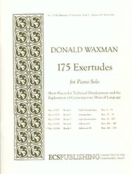 175 Exertudes Book 5 by Waxman Donald for Piano
