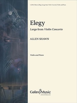 Elegy: Largo from Violin Concerto by Shawn Allen for Violin and Piano