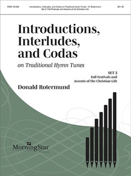 Introductions Interludes & Codas On Trad. Hymns Book 3 by Rotermund Donald - Rotermund Donald - for Organ