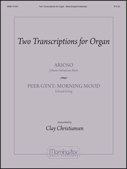 Two Transcriptions For Organ by Bach and Grieg - Christiansen Clay - for Organ