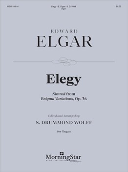 Elegy by Elgar Edward - Wolff S Drummond - for Organ Solo