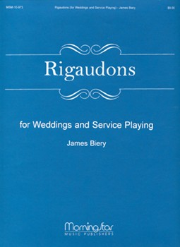 Rigaudons by Biery James - Biery - for Organ
