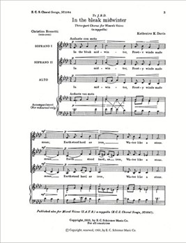 In the Bleak Midwinter